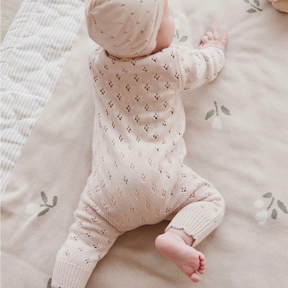 Jamie Kay Soft Pink Knit Baby Outfit - Picture 9 of 9